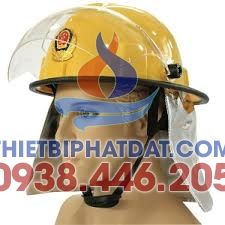 Mũ Chống Cháy Hàn Quốc Có Đèn (Vàng)